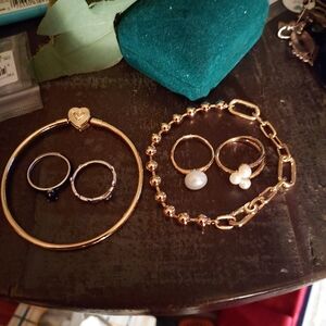 Pandora Gold Bracelet with Decorative Links